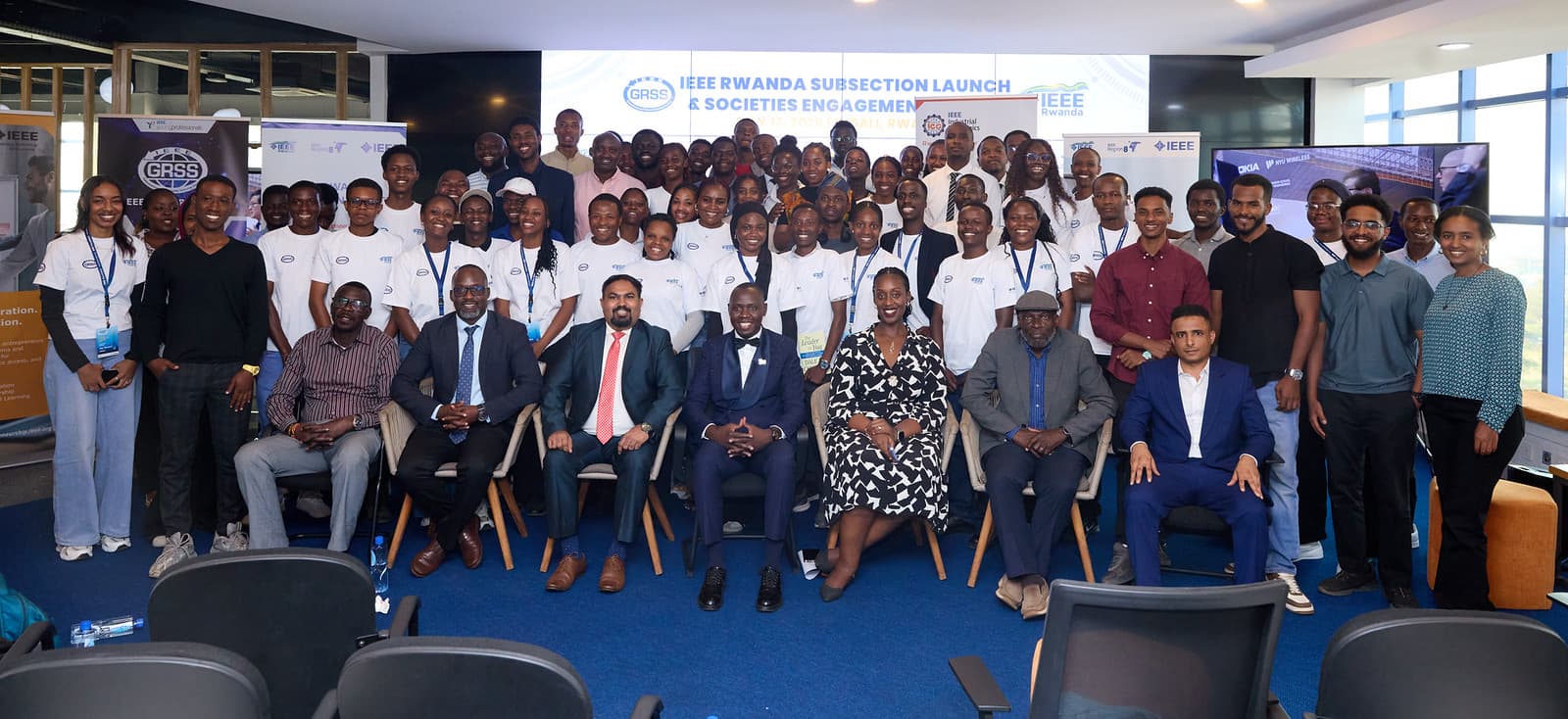 The IEEE Rwanda community together at the subsection launch